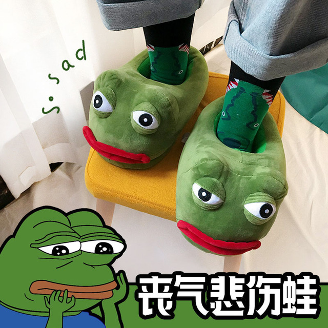 Frog slippers cheap