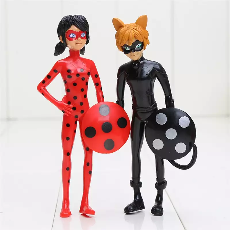 Ladybug Pcs Action Figure And Cat Noir Miraculous Action Figures ...