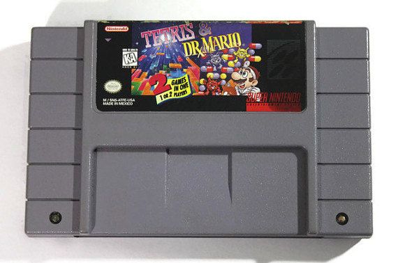  Tetris & Dr. Mario - 2 Game Cartridge : Video Games