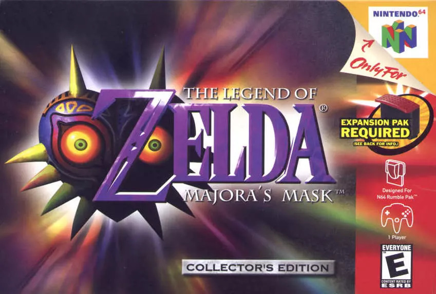 Zelda-Majoras-Mask-Nintendo-64-Game-N64-English-Version-only-Cartridge